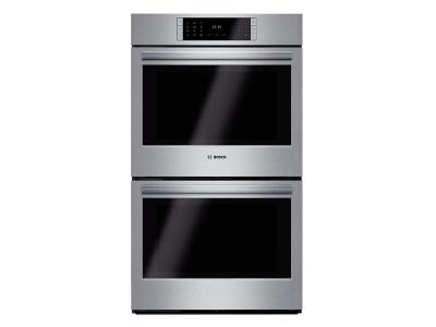 30" Bosch Benchmark Series Double Wall Oven In Stainless Steel - HBLP651UC