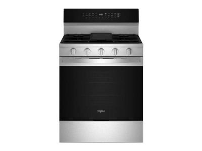 30" Whirlpool 5.3 Cu. Ft. Smart Gas Range with Air Cooking Technology - WFGS7530RZ